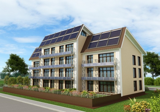 Four-story passive house